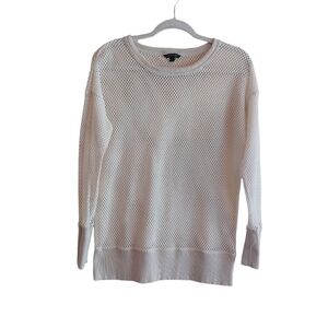 Banana Republic Long Sleeve Mesh Crew Neck Top- size S